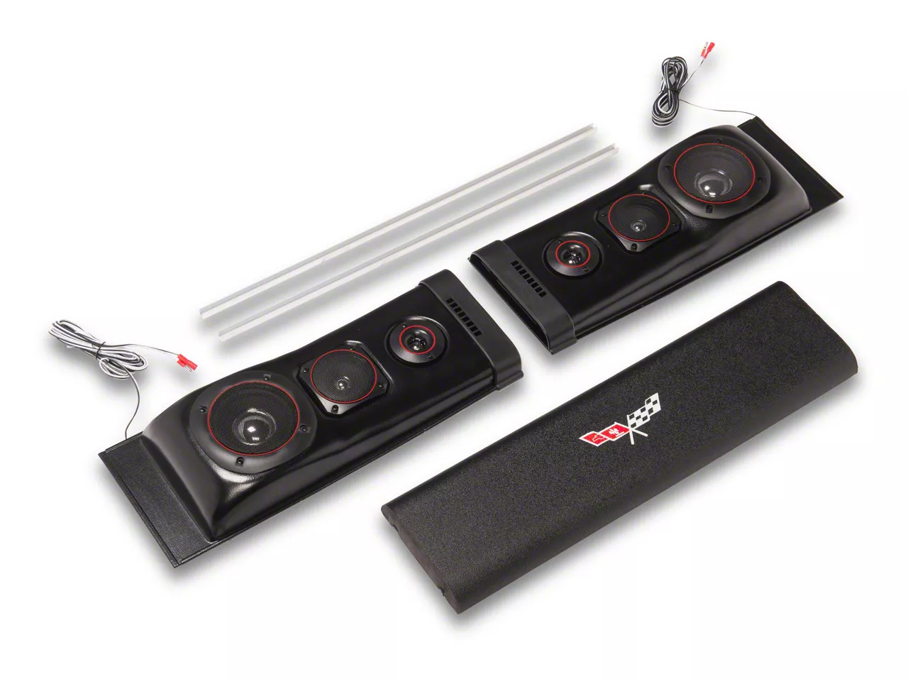 Custom Autosound Ecklers Rear Soundbar SOUNDBARCV (6382 Corvette C2 & C3 Coupe)