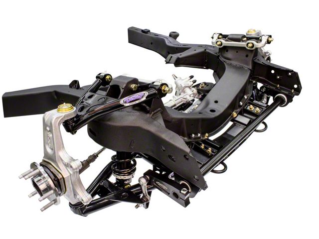 Detroit Speed SPEEDRAY Front Suspension Kit with Single Adjustable Shocks; Fabricated Coil-Over Mounts (63-82 Small Block V8/LS Corvette C2 & C3)
