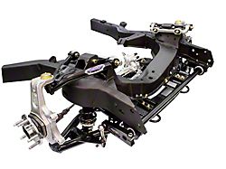 Detroit Speed SPEEDRAY Front Suspension Kit with Non-Adjustable Shocks; Fabricated Coil-Over Mounts (63-82 Small Block V8/LS Corvette C2 & C3)