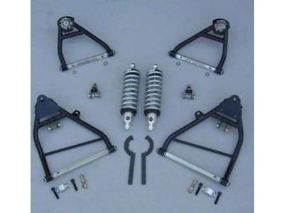 Double Adjustable Front Coil-Over Conversion Kit; 550 lb. Spring Rate (63-82 Big Block V8 Corvette C2 & C3)