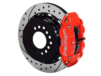 1963-1987 Chevy-GMC Truck Wilwood FNSL4R Rear Brake Kit, 5 Lug-4 Piston Red Calipers, 13 Rotors-Half Ton 2WD