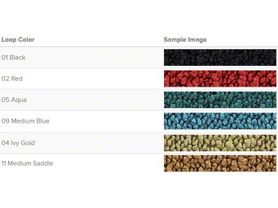 1963-64 Ford Galaxie 4 Door Hardtop Galaxie Molded Carpet Set