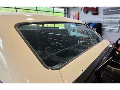 1963-64 Ford Galaxie 500 And 500XL Fastback Stainless Steel Back Glass Molding Set - 4 Piece