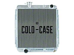 1963-65 Falcon & Ranchero, 1960-65 Comet Cold Case Performance Aluminum Radiator, Big 2 Row, Late Model 5.0 Swap With Manual Transmission