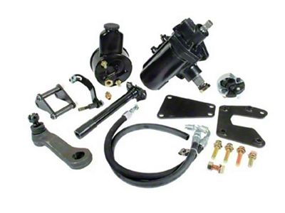 1963-66 Chevy C10 Truck Power Steering Conversion Kit, Quick Ratio, OEM and Aftermarket Column