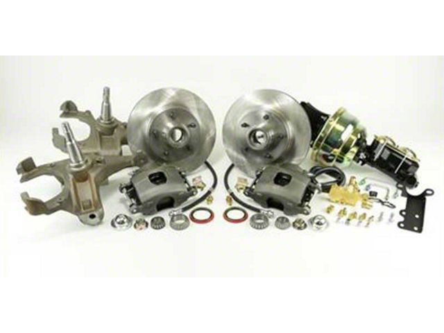 1963-70 Chevy-GMC Truck Legend Series Power Front Disc Brake Kit-2 Drop, 5 x 5 Bolt Circle