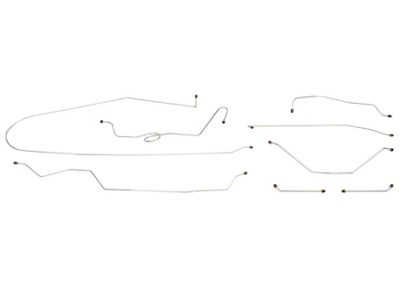 1963 Chevy-GMC Truck 2wd Manual Drum Brake Line Set 8pc, 1/2 ton, Longbed, Stainless Steel
