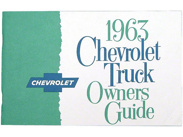 1963 Chevy Truck Owners Manual