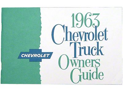 1963 Chevy Truck Owners Manual