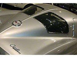 1963 Corvette Rear Glass Non Date-Coded Coupe Clear Left (Sting Ray Sports Coupe)