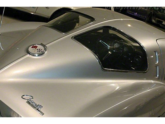 1963 Corvette Rear Glass Non Date-Coded Coupe Clear Right (Sting Ray Sports Coupe)