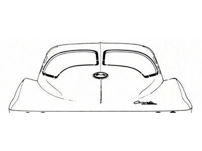 Rear Window Molding, RH, Rear 63