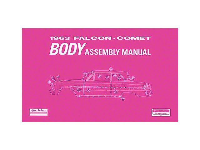 1963 Falcon and Comet Body Assembly Manual - 79 Pages