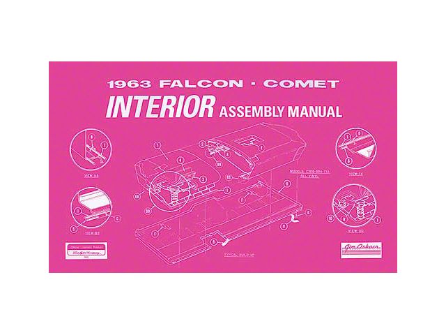 1963 Falcon and Comet Interior Assembly Manual - 131 Pages
