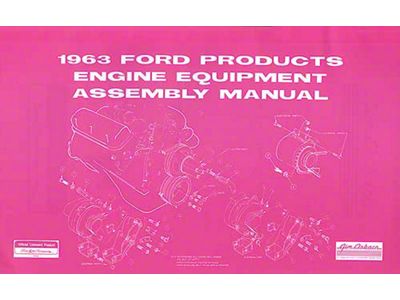 1963 Ford Products Engine Equipment Assembly Manual - 38 Pages