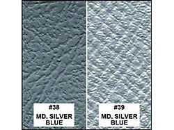1963 Ford Thunderbird Front Bucket Seat Covers, Vinyl, Medium Silver Blue 38 & 39, Trim Code 50