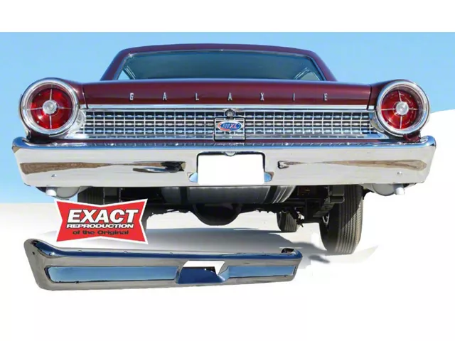 Rear Bumper,Chrome,63 Galaxie