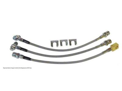 1964-1965 Buick Skylark / GS Stainless Flex Brake Hose Kit, Front Disc Single Piston Calipers / Rear Drum 7pc