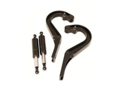 1964-1965 Chevelle Trunk Hinges,Billet Aluminum, Matte Black