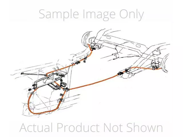 1964-1965 Chevy GMC Truck Parking Brake Cable,Rear,Longbed,3/4 Ton, 4WD,OEM