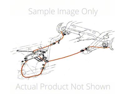 1964-1965 Chevy GMC Truck Parking Brake Cable,Rear,Shortbed,1/2 Ton, 4WD,OEM