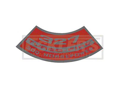 1964-1965 Chevy Truck Air Cleaner Decal, Small Block, 327 Turbo-Fire, 300 HP