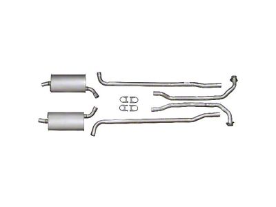 1964-1965 Corvette Exhaust System Small Block 250hp Aluminized 2 With Automatic Transmission