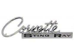 1964-1965 Corvette Glove Box Door Emblem 