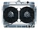 1964-1965 El Camino Cold Case Performance Aluminum Radiator & Dual 12 Fan Kit, Big 2 Row, V8 With Standard Transmission