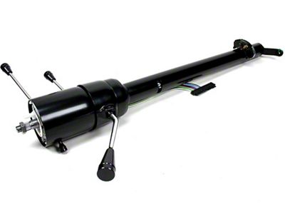 Ididit Steering Column, Tilt, Black Powder Coat, With Column Shift (64-65 El Camino)