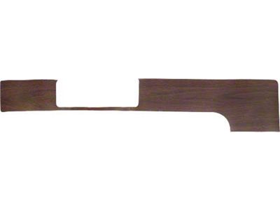 1964-1965 Ford Thunderbird Dash Wood Grain Applique, Under Steering Wheel, Without A/C