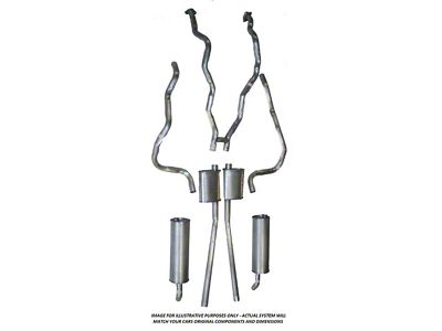 1964-1965 Ford Thunderbird Exhaust System, With Resonators