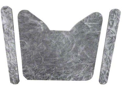 1964-1965 Ford Thunderbird Hood Insulation Pad Set, Die-Cut Fiberglass, 3 Pieces