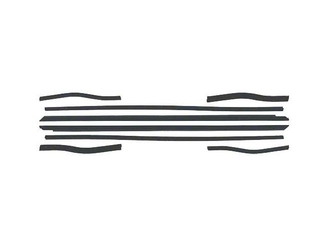 1964-1965 Mustang Belt Weatherstrip Kit with Black Beads