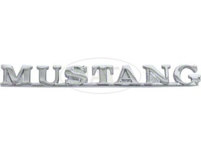 1964-1965 Mustang Coupe or Convertible Front Fender Nameplate