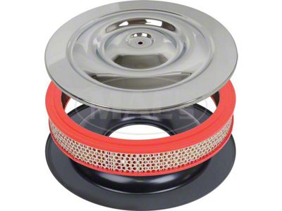 1964-1965 Mustang Double-Hump Hi-Po Air Cleaner Assembly, 260/289 V8