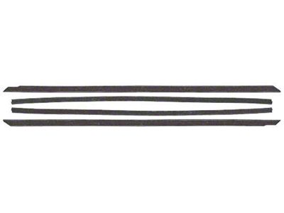 1964-1965 Mustang Early Fastback Inner and Outer Belt Weatherstrip Kit, 4 Pieces