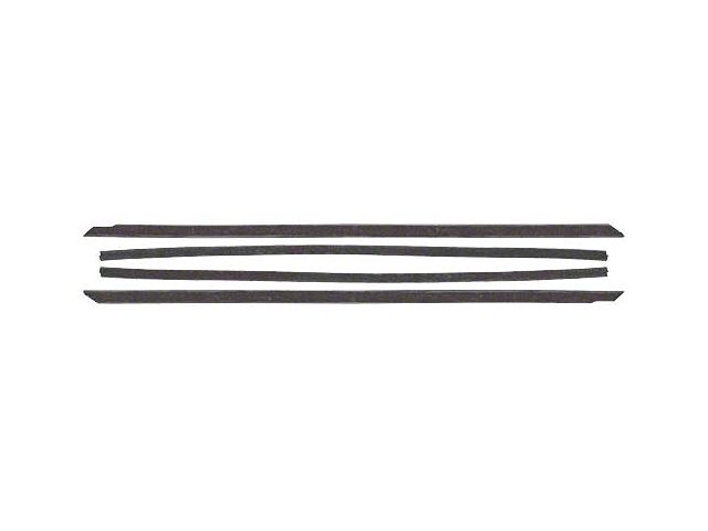 1964-1965 Mustang Early Fastback Inner and Outer Belt Weatherstrip Kit, 4 Pieces