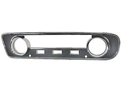 OPR 1964-1965 Mustang Instrument Bezel with Black and Chrome Finish