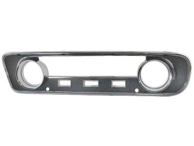 OPR 1964-1965 Mustang Instrument Bezel with Black and Chrome Finish