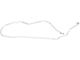 1964-1965 Pontiac GTO / LeMans / Tempest Hardtop 3/16 Front To Rear Brake Line 1pc, Stainless Steel