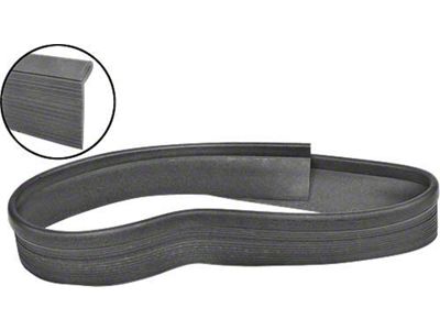 Radiator Support To Hood Seal - Black Rubber - All Engines (64-65 Falcon)