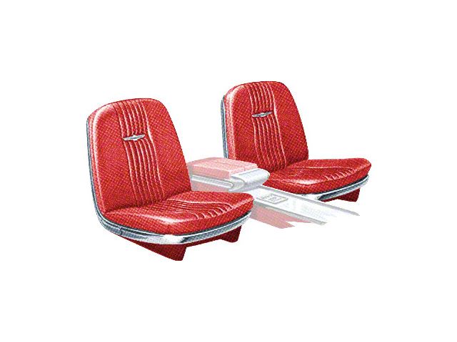 Complete Vinyl Front Bucket/Rear Bench Seat Upholstery Kit (64-65 Thunderbird)