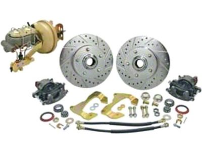 1964-1966 Chevelle Front Disc Brake Kit, With Booster & For Stock Spindle