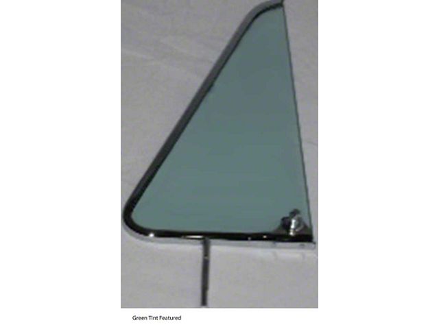 1964-1966 Chevy-GMC Truck Vent Window With Chrome Frame, Grey Tint-Left