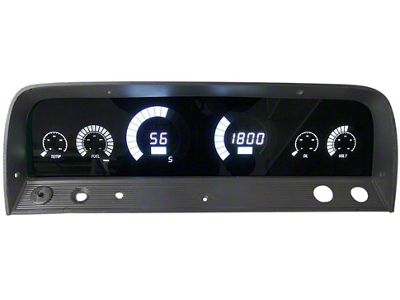 1964-1966 Chevy Truck LED Digital Replacement Gauge Panel, with Speed, oil press & temp sending units included