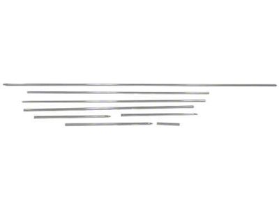 1964-1966 Ford Thunderbird Body Side Moulding Kit, 8 Pieces, Stainless Steel