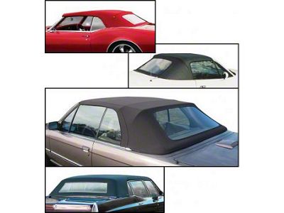 1964-1966 Ford Thunderbird Convertible Rear Plastic Window With Cloth