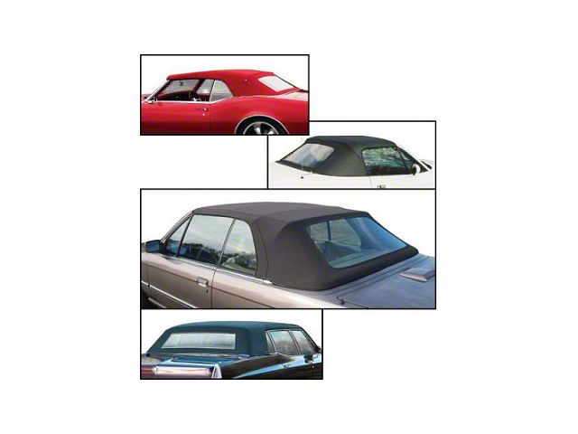 1964-1966 Ford Thunderbird Convertible Rear Plastic Window With Cloth