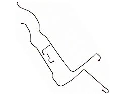 1964-1966 Ford Thunderbird FMX Transmission Cooler Lines, 4-Piece Stainless Steel (FMX Transmission)